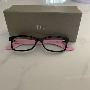 Dior glasses frame with case and box.